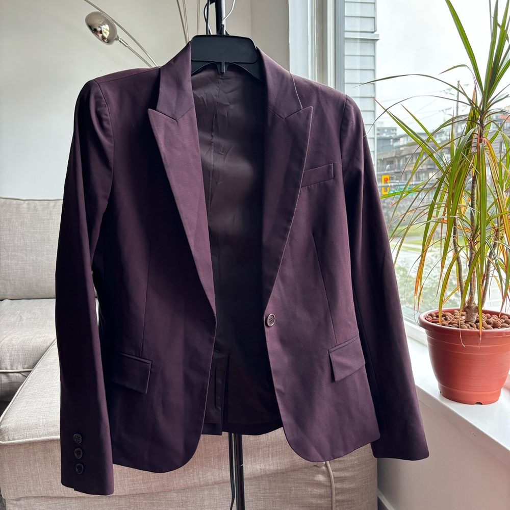 Theory Women's Blazer in Deep Purple